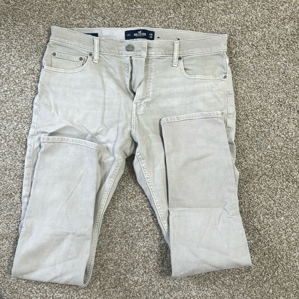 Hollister Cream Men’s Skinny Jeans